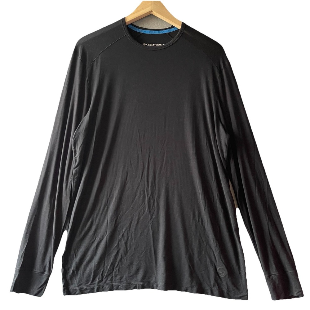 Climatesmart Modalcore Baselayer‎ Shirt Mens L Black Stretch Lightweight Casual